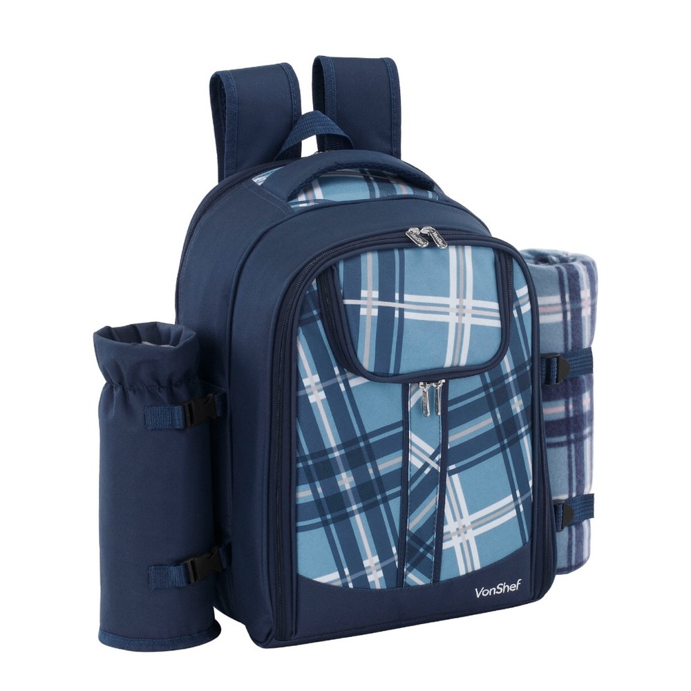 NWT VonShef Two Person Backpack Picnic Set